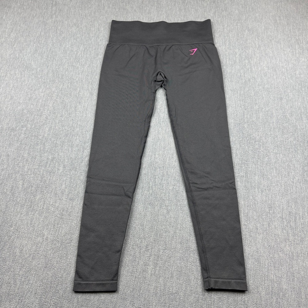 Gymshark Leggings Womens Medium Gray Fitness Workout Stretch Yoga Gym Activewear